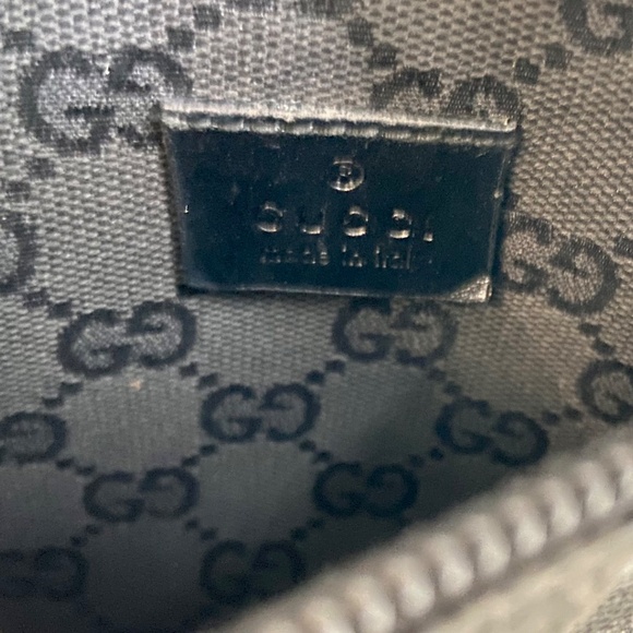 Authentic Gucci Black Canvas and Leather Belt Bag | Unisex Fanny Pack, Waist Bag - Picture 11 of 14